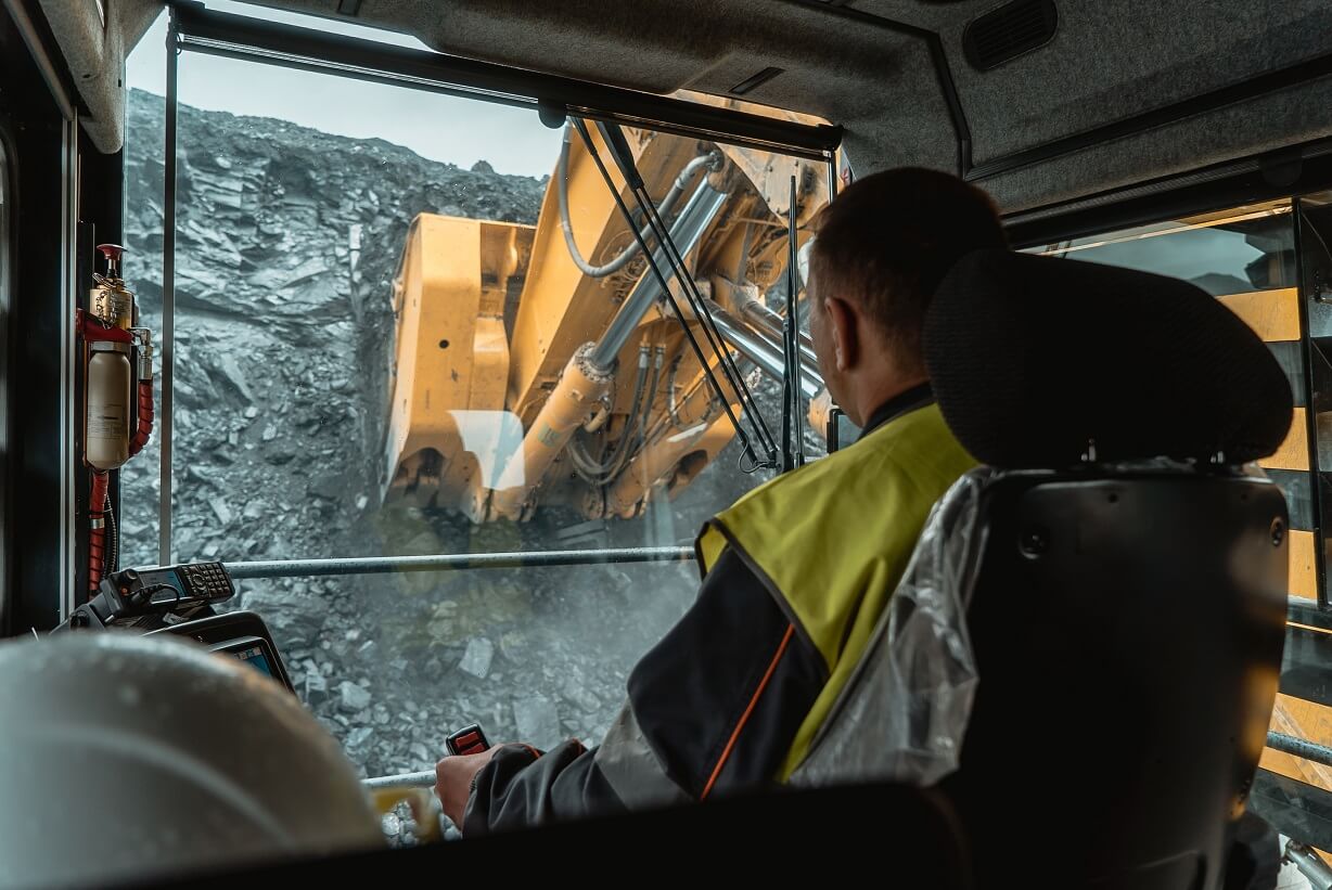 Operating an excavator