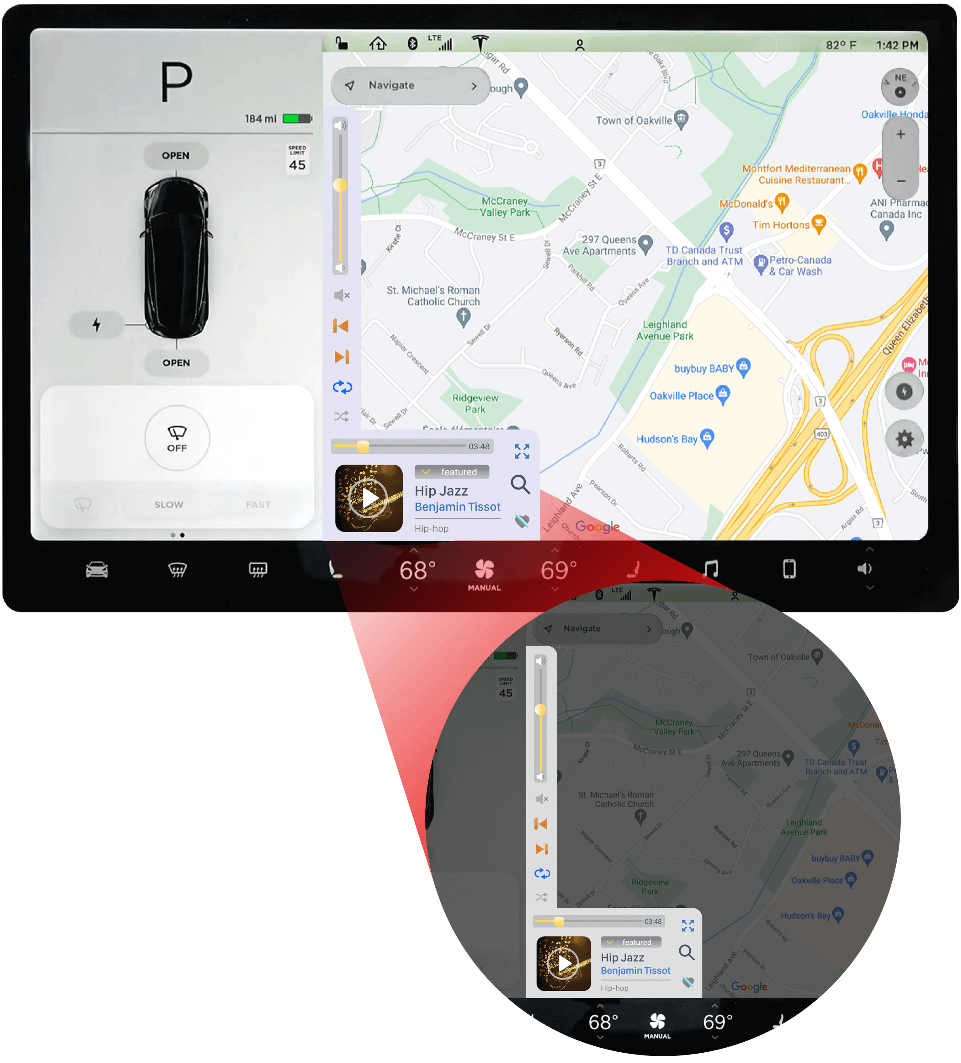 ‘Music on the go’ app - Mini mode