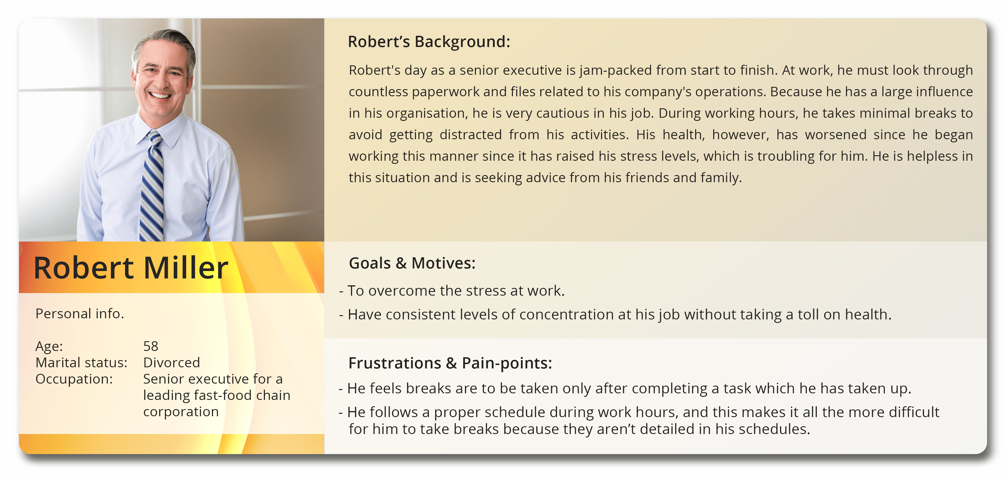 User persona- 2 details