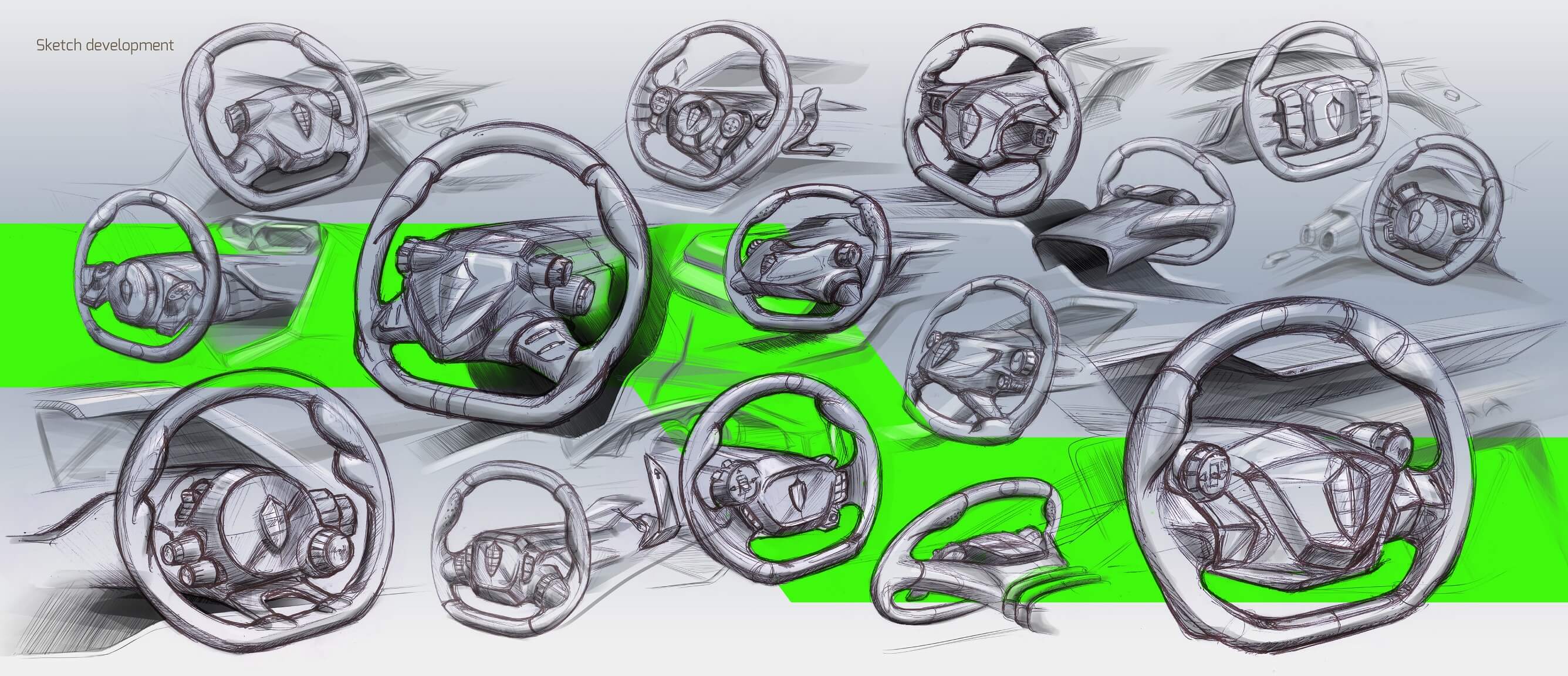 Multifunction steering wheel project slide -3